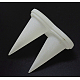 アクリルオリジナルガラスリング指輪ディスプレイスタンド  コーン  ホワイト  53x68x65mm RDIS-G005-01A-2