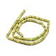 Fil de perles turquoise jaune naturel (jaspe) G-A177-01L-03-2