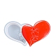 Moldes de silicona aptos para uso alimentario con adornos en forma de corazón remendados por diy SIMO-D001-18A-1