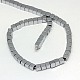 Chapelets de perles en hématite synthétique sans magnétiques&nbsp;G-J170A-3x3mm-M-3