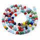Glass Beads Strands GLAA-S019-01D-2