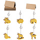 Portacarte con nome in legno animale kissitty 6 pz 6 stile ODIS-KS0001-02-1