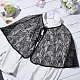 Detachable Polyester Bridal Lace Shawls AJEW-WH0248-13A-5