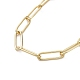 Brass Paperclip Chain X-NJEW-JN02859-2