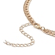 Alloy Double Layered Necklaces NJEW-B0002-03G-3