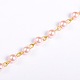 Perlas de cristal redondas hechas a mano cadenas para hacer collares pulseras AJEW-JB00036-04-1
