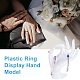 Pandahall elite 1 pieza modelo de mano con pantalla de anillo de plástico DIY-PH0005-73A-3