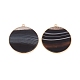 Natural Banded Agate/Striped Agate Pendants G-E526-10M-2