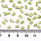 2ホールガラスシードビーズ  不透明な色は光沢の  長方形  黄緑  4.5~5.5x2x2~2.5mm  穴：0.5~0.8mm  約2000個/袋 SEED-S031-M-SH124-2
