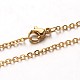 304 Stainless Steel Cable Chain Necklaces NJEW-M124-02-2