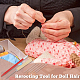 DICOSMETIC 2Pcs Doll Hair Rooting Holders Wood Metal DIY Doll Wig Tool 2pcs Wood Awls 10pcs Ventilating Needles 2pcs Crochet Hooks Reroot Hair Tool Kit for Doll Wig Crafting TOOL-WH0159-18B-6