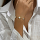 201 Edelstahl-Kettenarmbänder mit Karabinerverschluss&nbsp;CK5419-1-2