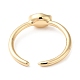 Zinc Alloy and 14K Gold Open Cuff Ring RJEW-Q169-01G-02-3