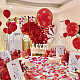 CHGCRAFT 700Pcs 7Colors Heart Confetti Decoration Love Heart Confetti Wedding Room Decoration Cloth with Sponge Simulation Petals for Wedding Valentines Birthday Anniversary Decoration Supplies FIND-CA0006-33-7