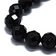 Natürliche schwarze Turmalin Perlen Stränge G-G927-46-3