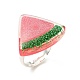 Jelly Color 3D Resin Fruit Adjustable Ring RJEW-JR00455-5