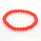 Bracelets de perles de verre rondelle stretch BJEW-F070-06-1
