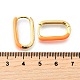 Овальные серьги-кольца из латуни EJEW-D314-03G-5