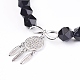 Natural Gemstone Beads Charm Bracelets BJEW-O162-D-3
