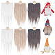 Barbe de costume de barbe de gnome en laine artificielle DIY-WH0188-94B-1