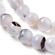 Chapelets de perles d'agate naturelle G-I261-B03-8mm-3