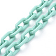 Collares personalizados de cadena de cable de plástico abs NJEW-JN02849-03-3
