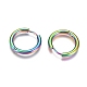 Ion Plating(IP) 304 Stainless Steel Huggie Hoop Earrings EJEW-G272-01-14mm-M-2