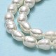Fili di perle di perle d'acqua dolce coltivate naturali PEAR-J006-14C-01-4