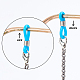 GORGECRAFT 150Pcs 8 Colors Glasses Chain Ends Colorful Adjustable Eyeglass Chain Strap Necklace Holder Anti-Slip Spectacle Rubber Connectors Loop End Safety Retainer for Sunglasses Adults Reading KK-GF0001-04-5