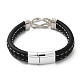 Mot amour vous pour toujours en acier inoxydable bracelet à maillons de noeud imbriqué JB752A-3