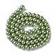 Brins de perles de verre teints écologiques HY-A008-6mm-RB055-2