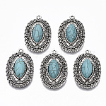 PandaHall Lot 16 Pendentifs Rétro Tibétains Turquoise Pour Bijoux Bohème