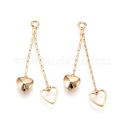 Латунные цепочки кисточкой подвески KK-N231-59G-NF