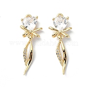 Латунные микро проложить кубического циркония подвески FIND-Z029-02G