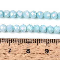 Brins de perles de verre rondelles électrolytiques anti-ternissement&nbsp;EGLA-T021-4mm-17-08