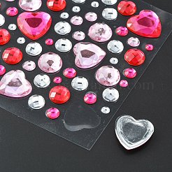 Transparenter Acryl Strass Aufkleber&nbsp;DIY-WH0067-03D