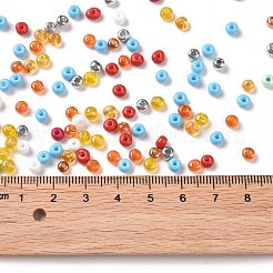 Perline di semi di vetro di colori opachi e trasparenti e metallici&nbsp;SEED-A030-07A