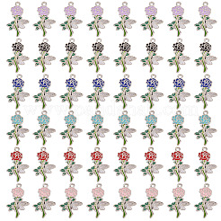 60pcs pendentifs en émail en alliage&nbsp;ENAM-TA0003-75P