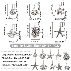40pcs 10 pendentifs en alliage de style tibétain&nbsp;FIND-PH0003-12