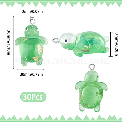 30pcs pendentifs en résine transparente&nbsp;RESI-SC0002-72