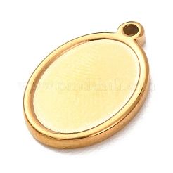 Cabochon-Fassungen für Anhänger aus Edelstahl 304&nbsp;STAS-Z204-04G-12