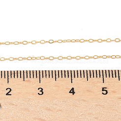 Messing-Kabelkettenhalsketten für Frauen und Männer&nbsp;NJEW-Z068-02G-02