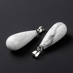 Pendentifs howlite naturelles&nbsp;G-F707-15