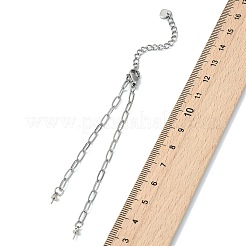 Herstellung von Büroklammerkettenarmbändern aus Edelstahl 304&nbsp;AJEW-JB01624-01