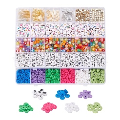 DIY Terrakotta und Alphabet Perlen Schmuck machen&nbsp;DIY-YW0002-59
