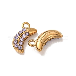 Ciondoli in strass in acciaio inossidabile 304&nbsp;STAS-L318-19G
