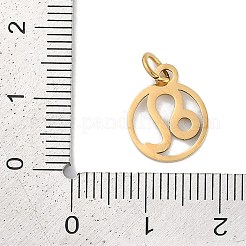 Placcatura ionica (ip) ciondoli in acciaio inossidabile 304&nbsp;STAS-R135-05G-10