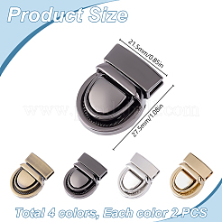 Fermagli per borse in lega di zinco&nbsp;FIND-DR0001-49