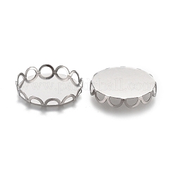 Montature per cabochon in acciaio inossidabile 304 anti-ossidazione&nbsp;LS-STAS-P249-16E-P