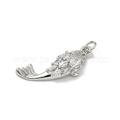 Colgante micropavé cubic zirconia de latón&nbsp;KK-P330-08P